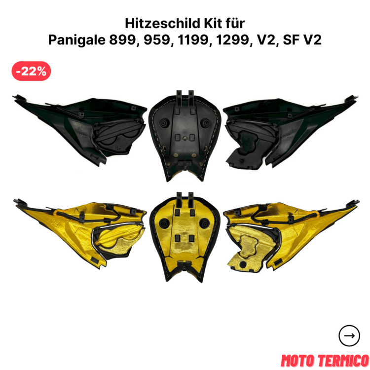 Hitzeschild Kit für Ducati Panigale 899, 959, 1199, 1299, V2, SF V2
